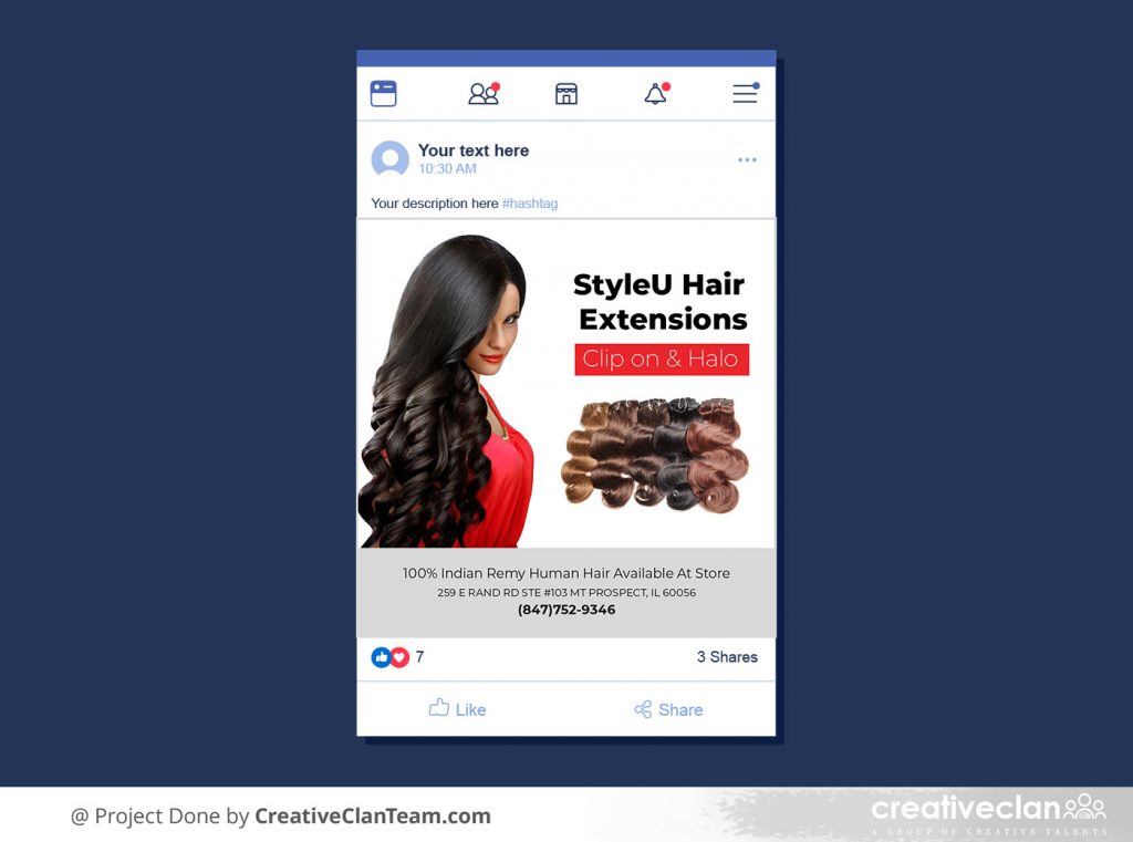Facebook Boost Ad Design