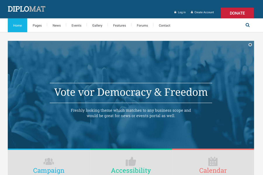 Diplomat | Political WordPress Theme