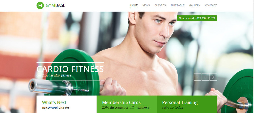 GymBase - Responsive Gym Fitness WordPress Theme