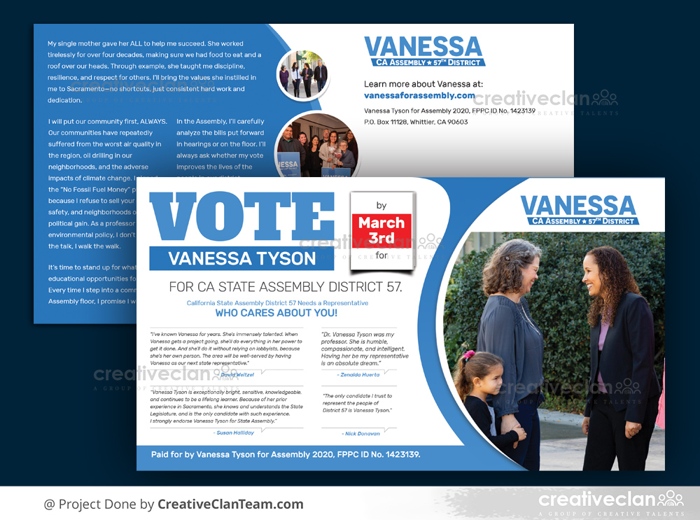 Political Mail – EDDM Postcard Design for Political Campaigns