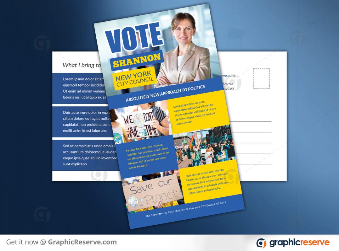Political Postcard Design Download