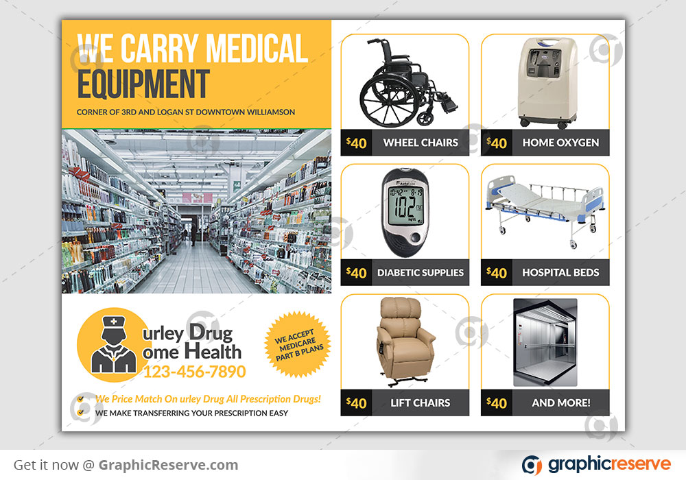 Medical Equipment Promotional EDDM advertisement 