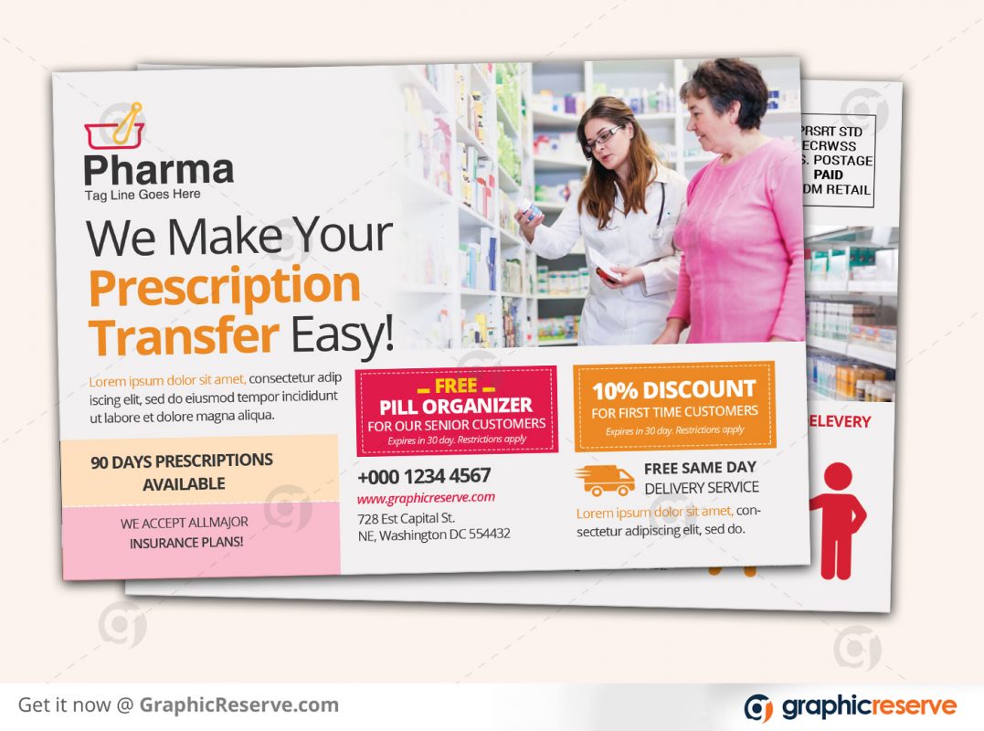 Pharmacy marketing EDDM Mailer advertisement 