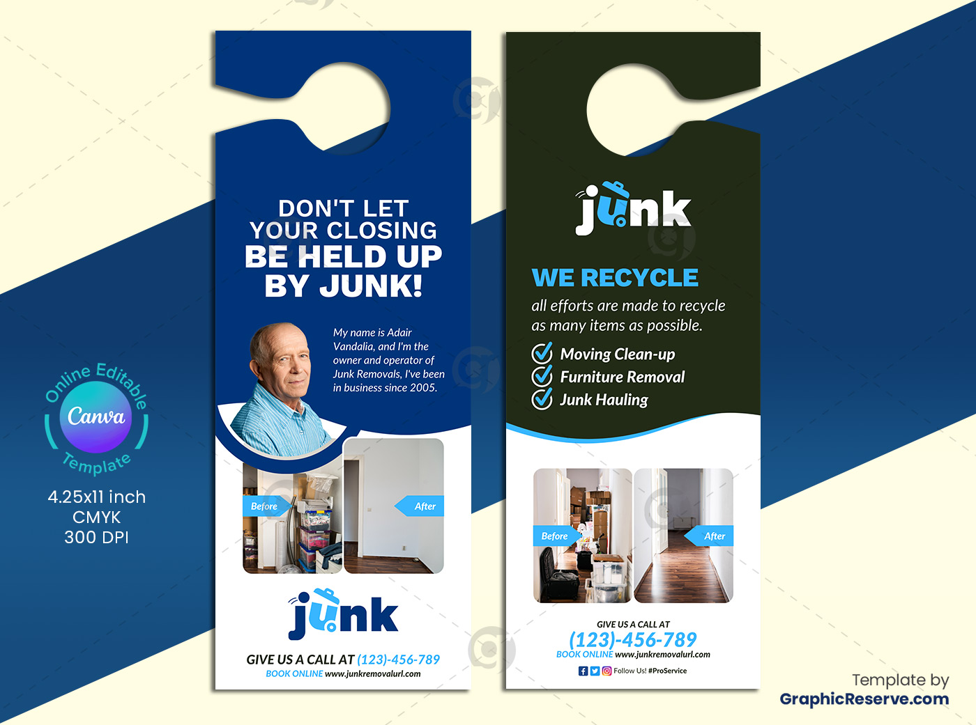 junk removal canva template