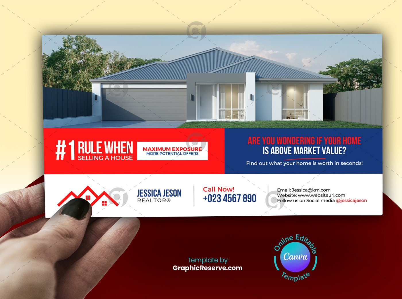 selling a house mailer eddm templae