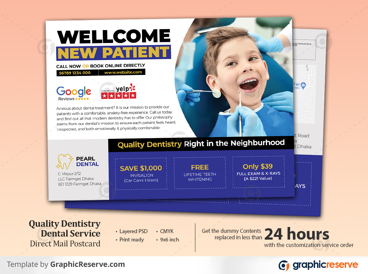 density dental service postcard