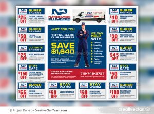 Plumber flyer with multiple Coupon